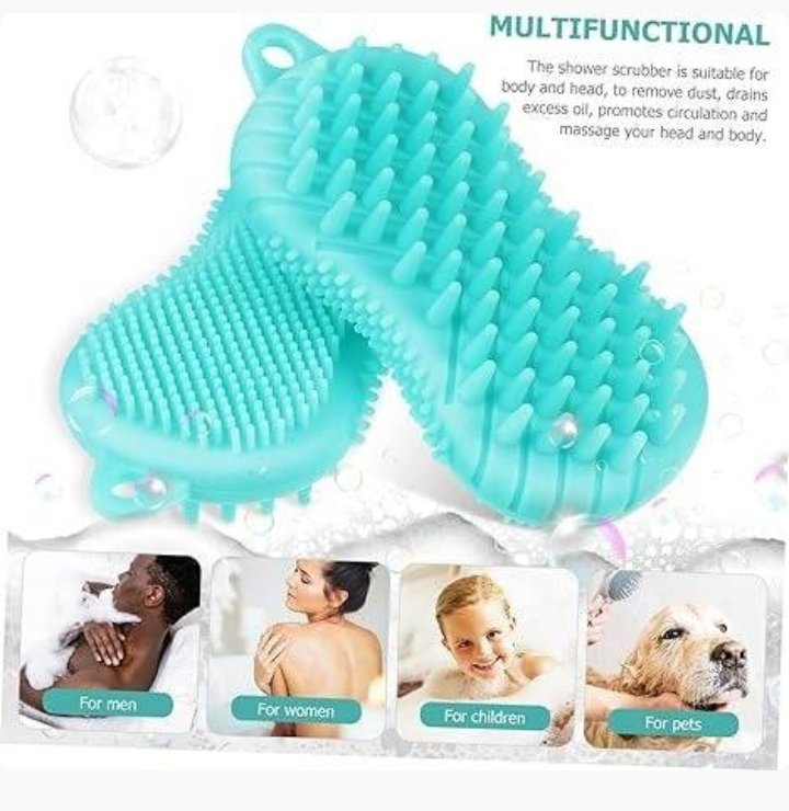 Silicone Shampoo and Body Massage Brush (Each)