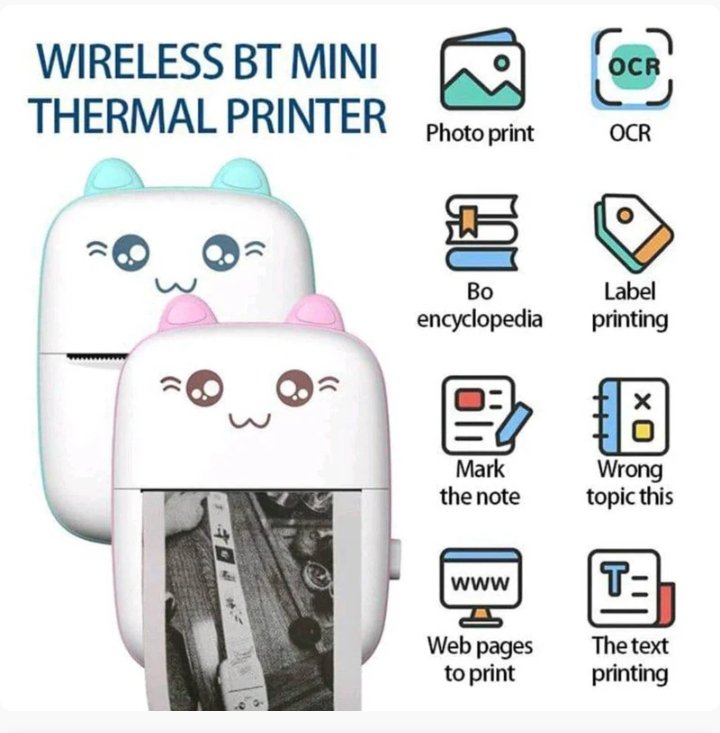 Mini Pocket Wireless Bluetooth Thermal Printers