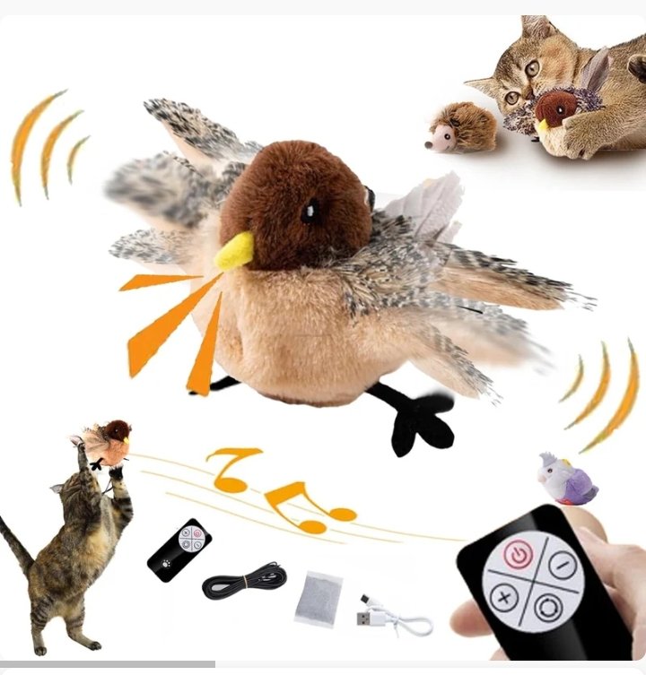 Interactive Electronic Bird Toy For Cats