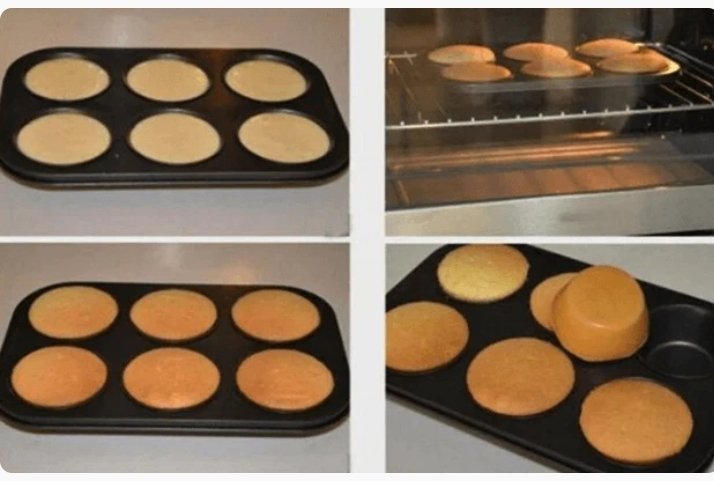 Muffin Pan Cupcake Mold Baking Tray (6 Cups)