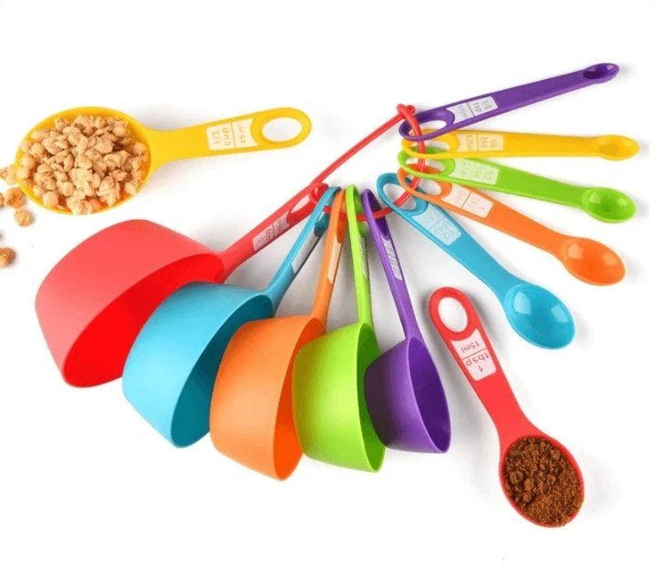 Plastic Measuring Scoop And Spoon Set (10 pcs)