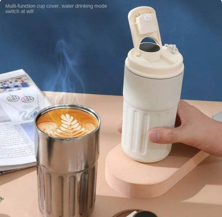 Smart Temperature Insulated Travel Coffee Mug (450ml)