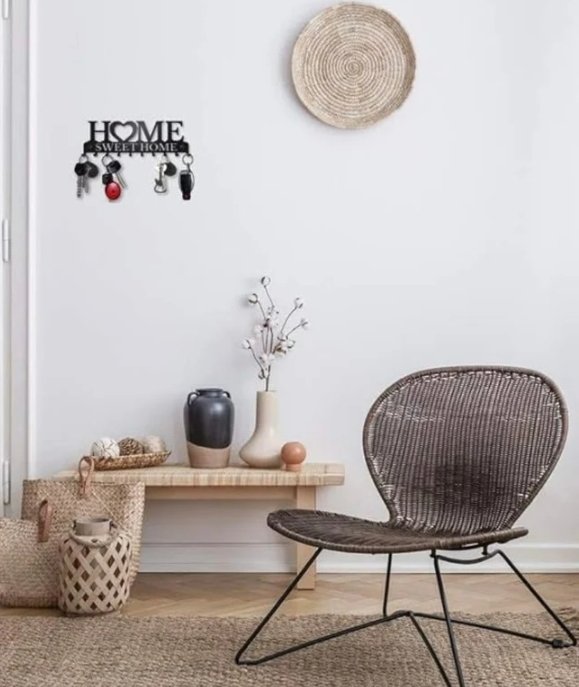 Home Sweet Home Wall-Mounted Key Hook (10 Hooks)