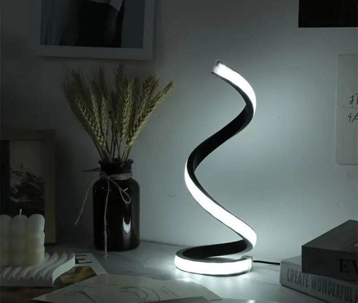 Dimmable Spiral LED Table Lamp