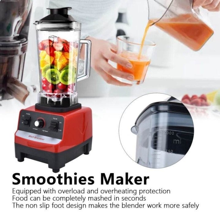 Professional High Capacity Electric Blender