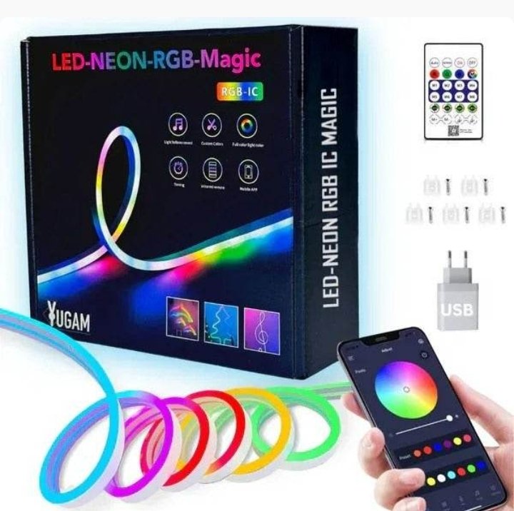 LED RGB Indoor Strip Light With Remote Control (5m)