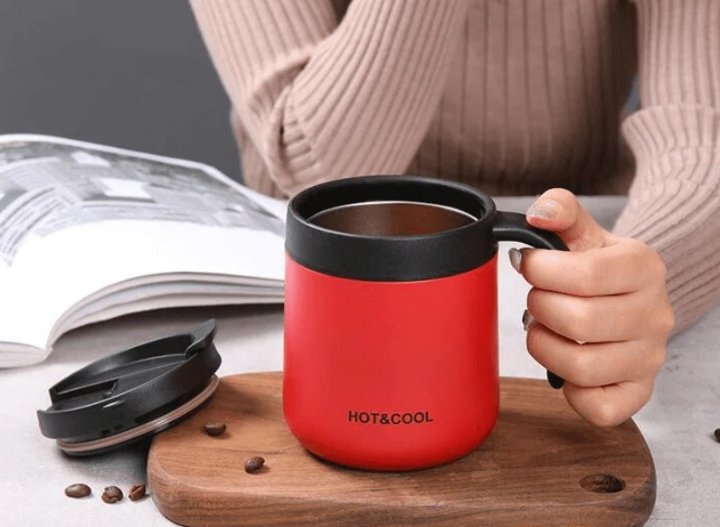 Double Steel Thermos Coffee Mug (500ml)