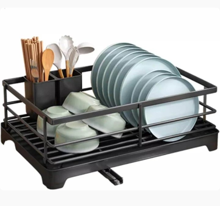 Dish Drying Rack With Drainage Spout