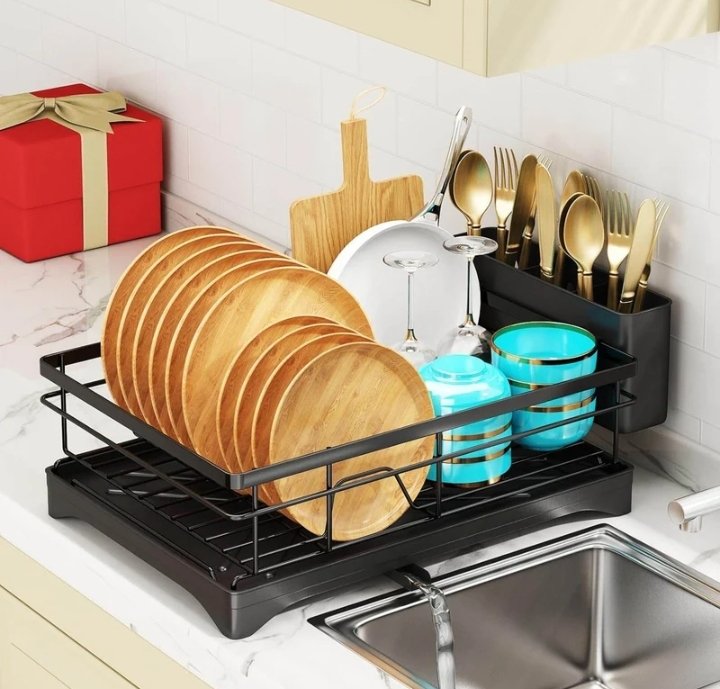 Dish Drying Rack With Drainage Spout - Image 2