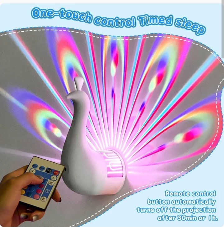 Peacock Projection Lamp - Image 2