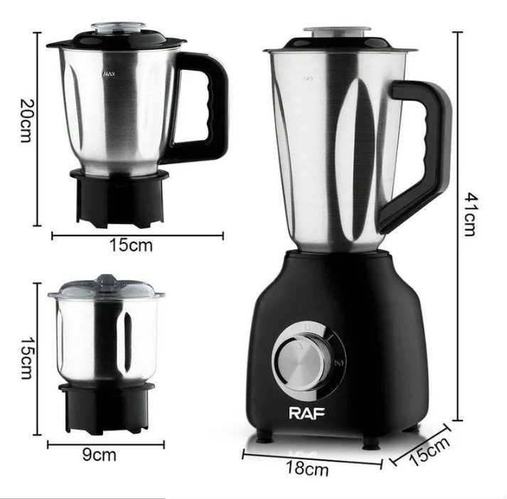 Stainless Steel 3-in-1 Electric Blender (350W) - Image 2
