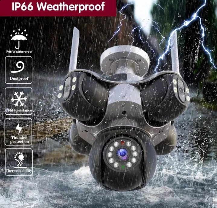 25MP Outdoor Five Lens 720 ° Rotating PTZ Camera - Image 2