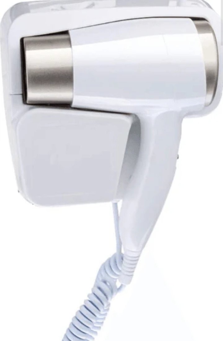 Wall Mounted Hair Dryer and Plug - Image 2