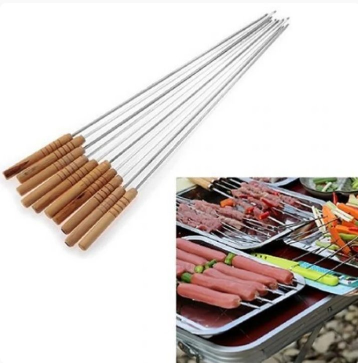 Barbecue Stainless Steel Skewers (12 pcs) - Image 2