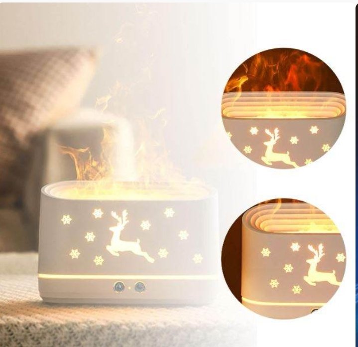 Deer Flame Humidifier With Atmosphere Light