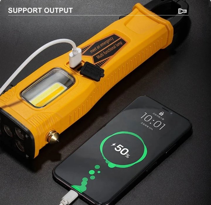 High Lumen Super Bright Solar Emergency Flashlight