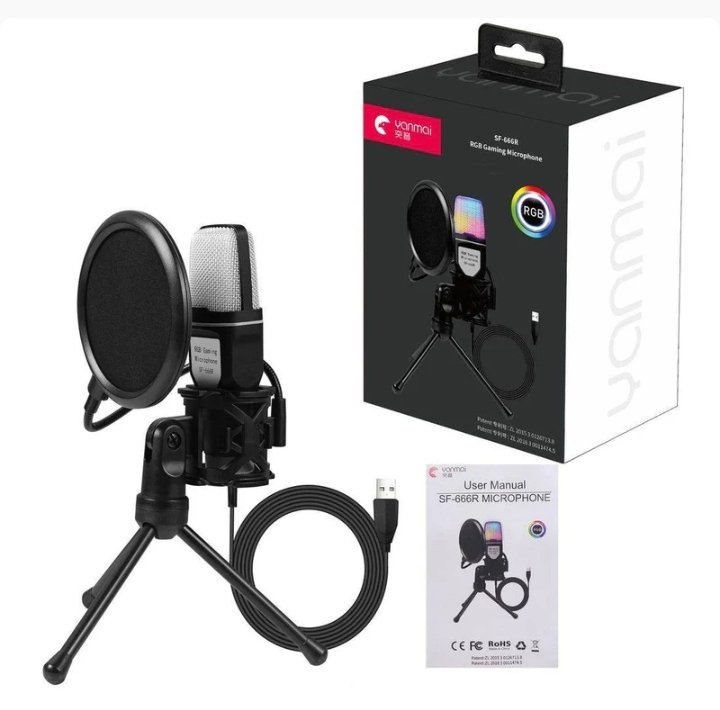 Full RGB Capacitor Desktop Microphone - Image 2