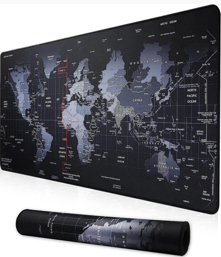Large Anti-Slip World Map Mouse Pad - Image 3