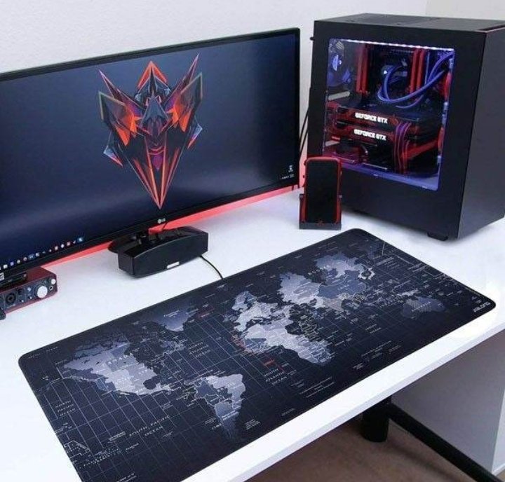 Large Anti-Slip World Map Mouse Pad - Image 2