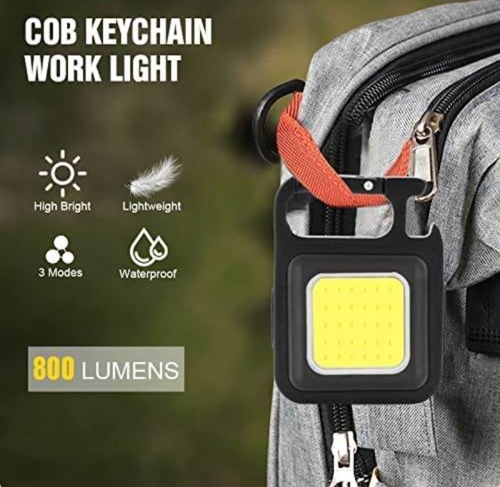 Mini 800 Lumens COB Keychain - Image 2