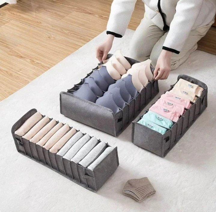 Foldable Underwear Organisers (3 pcs) - Image 2