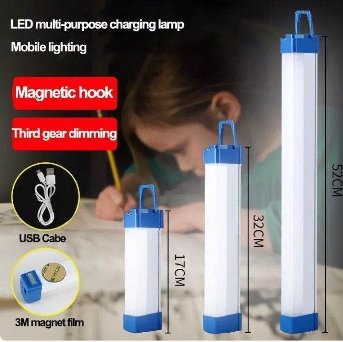 Rechargeable Portable LED Tube Light (18cm)