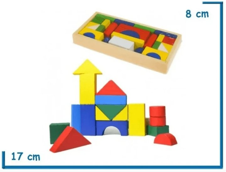 Geometric Wooden Blocks (26 pcs)
