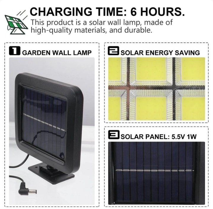 Outdoor Split Solar Panel Lamp - Image 2