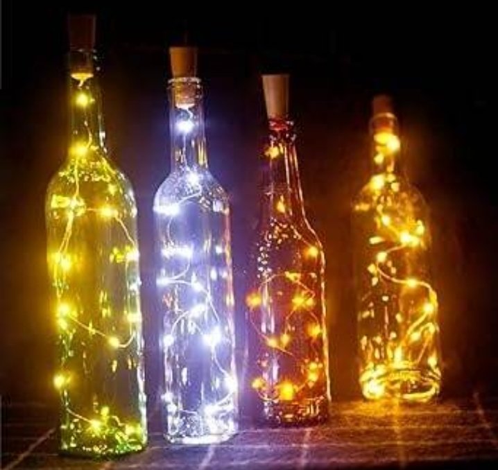 Wine Bottle Stopper Light (20L)(2m)(Yellow)