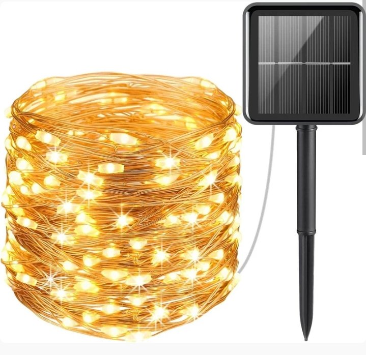 Solar Powered String Lights (100L)(12m)(Coper Wire) - Image 2