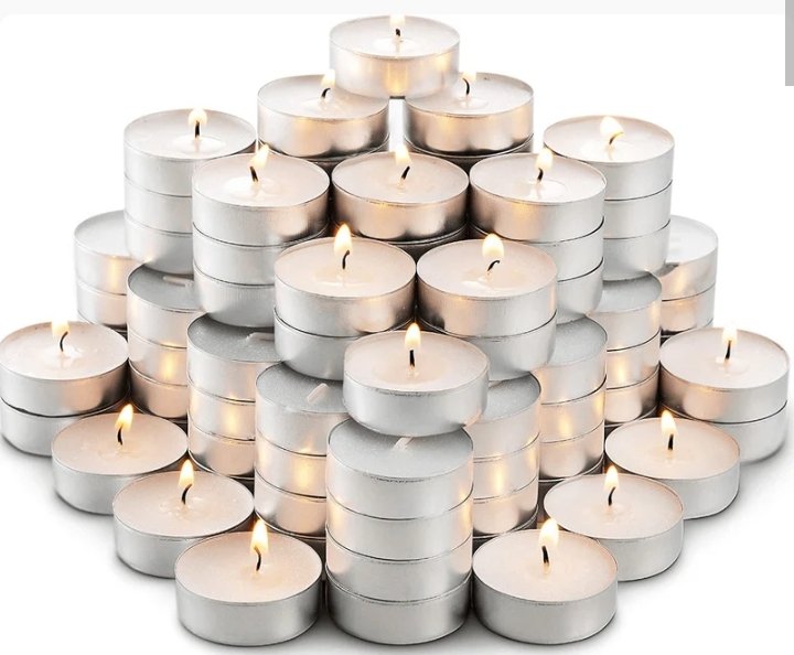 Coloured Tea Light Candles (50 pcs)