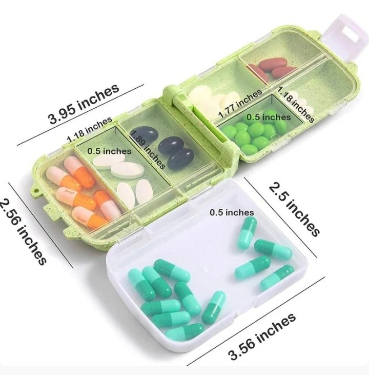 Foldable Pill Case Organiser