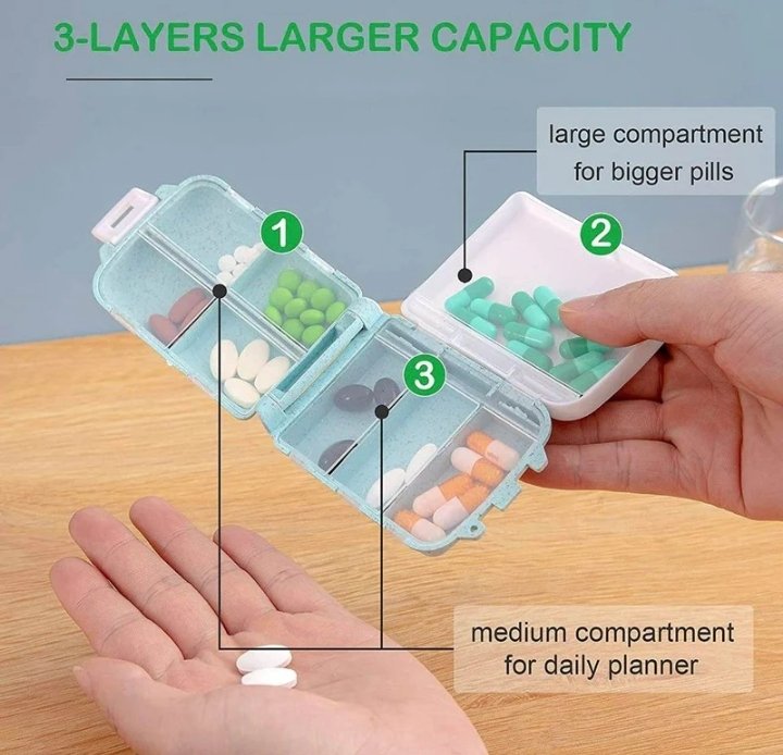 Foldable Pill Case Organiser - Image 2