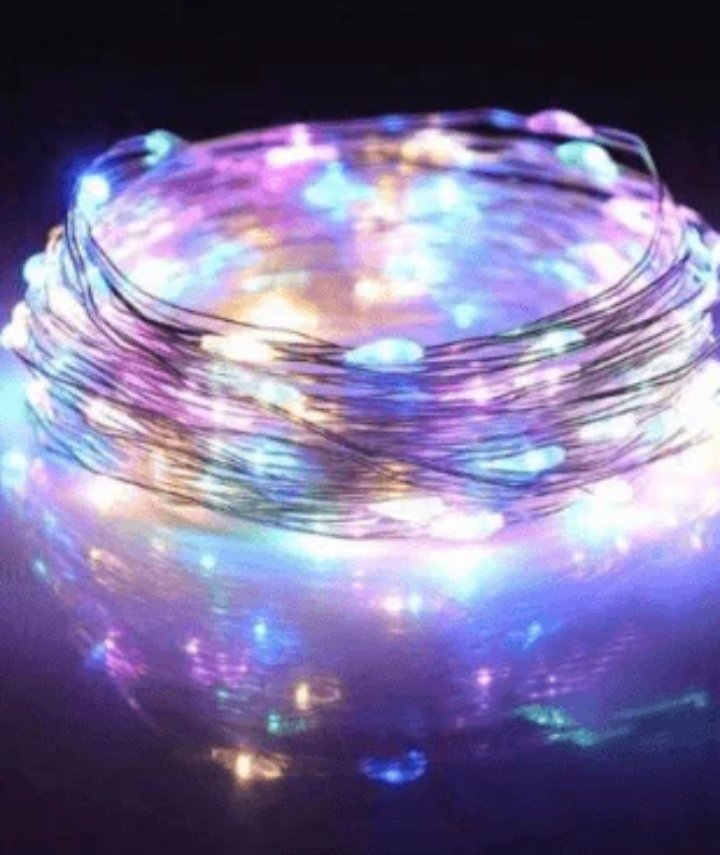 Solar Powered String Lights (100L)(12m)(Coper Wire) (Multi-Colour) - Image 2