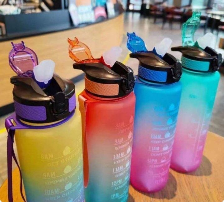 Motivational Time Marker Water Bottle (1L) - Image 2