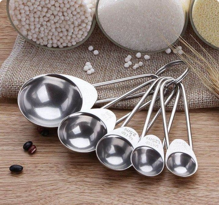 Stainless Steel Measuring Spoon Set (5 pcs) - Image 2