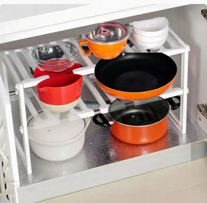 Adjustable Microwave Storage Rack (2 Tier)